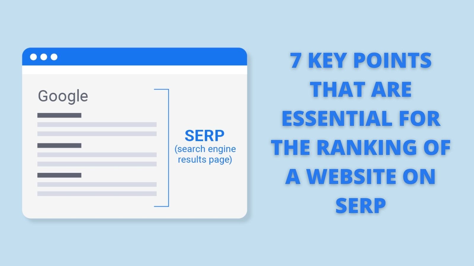 7 Key Points That Are Essential For The Ranking Of A Website On SERP