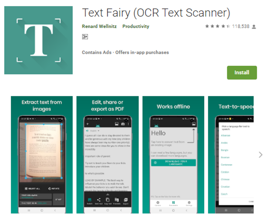 Text Fairy (OCR Text Scanner)